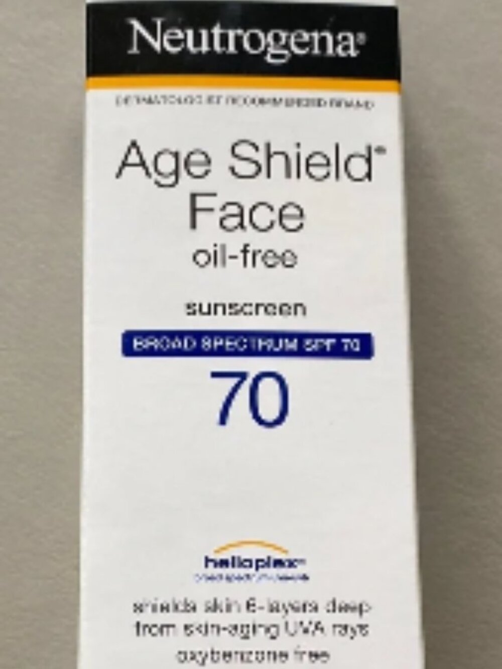 NEUTROGENAL AGE FACE SHIELD SPF 70 NEW